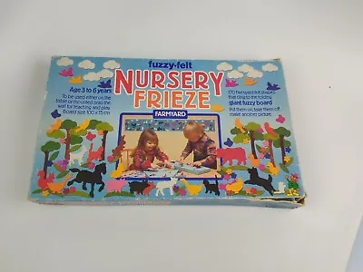 Vintage Retro Fuzzy Felt Farmyard Nursery Frieze Set 1970’s • £9.72