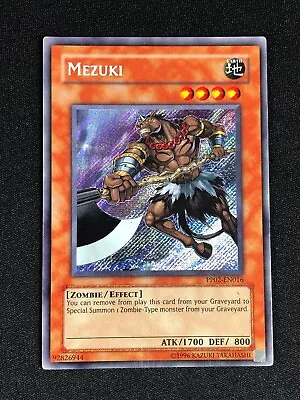 Yugioh Mezuki Pp02-en016 Secret Play/edge Wear • $16.99