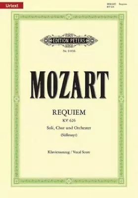 Requiem In D Minor K626 (Vocal Score) By Wolfgang Amadeus Mozart (composer) ... • £8.95