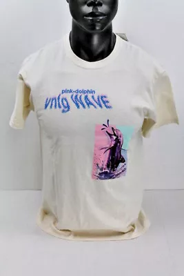 Pink Dolphin S/S VINTAGE WAVE T-SHIRT NATURAL TAN/MULTICOLOR US21709VWNA • $15.99