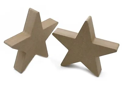£2.45 • Buy Freestanding Star Shape 18mm MDF Wooden Craft Blanks Large Nursery Decoration 