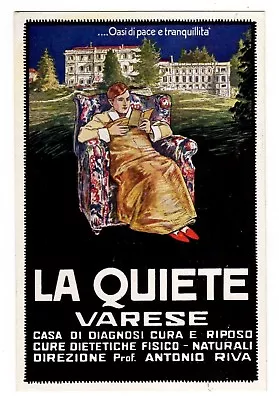 Postcard Italian La Quiete Rest Home Varese Sanitarium • $225