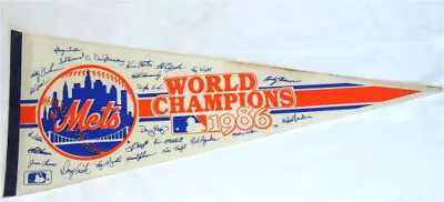 New York Mets World Champions Baseball Sports Pennant Flag - 1986 - 30  • $18.95