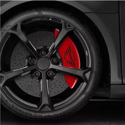 Set Of 4 Red Caliper Covers W/Black MGP Logo For 2015-2020 Mercedes-Benz C300 • $224.10