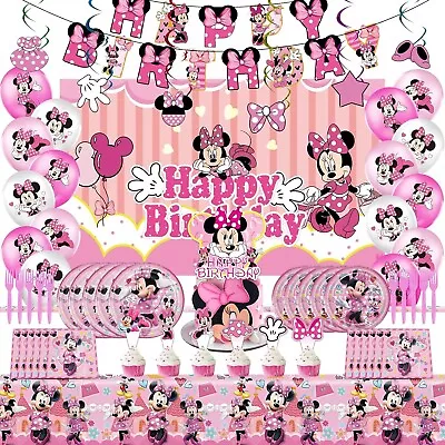 Minnie Birthday Party Supplies Minnie Birthday Party Balloon Decorations Them... • $35.99
