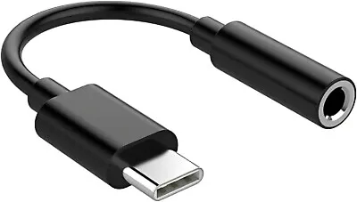 USB Type C To 3.5mm AUX Audio Headphone Jack Cable Adapter All Samsung Type-C • £2.69