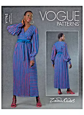 Vogue Special Occasion Dress R10867 V1762 Designer Zandra Rhodes Pattern 8-16 • $16.99