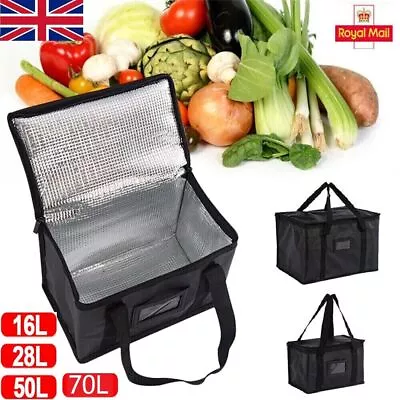 Large Insulated Lunch Bag Adult Kids Men Thermal Cool Hot Food Storage Tote Box • £5.89