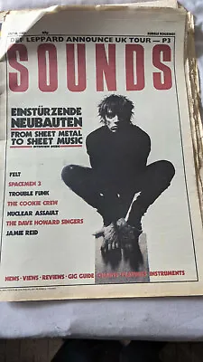 £5.99 • Buy Sounds Nov 1987 Einsturzende Neubauten Felt Spacemen 3 Cookie Crew Trouble Funk