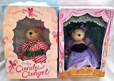 2  MUFFY VANDERBEAR 1997 Limited Ed CHRISTMAS Bears: PLUM FAIRY CANDY C ANGEL • $14.99