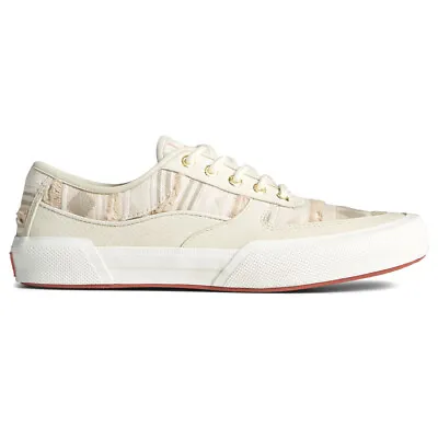 Sperry Soletide Playa Lace Up  Mens Off White Sneakers Casual Shoes STS23834 • $24.99