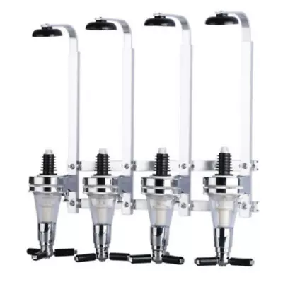 4/6 Bottle Wall Mounted Liquor Alcohol Dispenser Set For Bar Kitchen Home Silver • $57.27