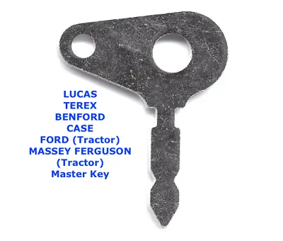 T250 LUCAS BENFORD TEREX CASE FORD MASSEY FERGUSON Master Plant Digger Key  • £3.74