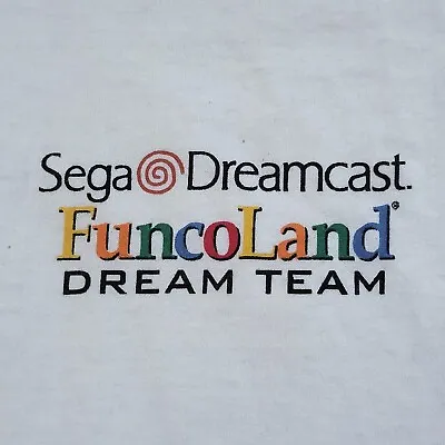 Vintage Sega Dreamcast Funco Land Promo T Shirt XL Video Game 90s Nintendo Az • $125