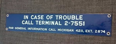 Vintage Telephone Terminal Trouble Bell System Sign Downtown Los Angeles Rare • $89.99