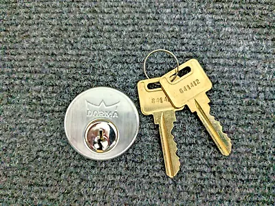 Mortise Lock Cylinder 1-1/8  Dorma Brand With 2 Keys Each • $13.99