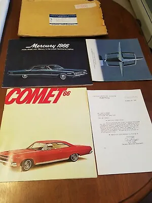1966 Lincoln Mercury Comet Brochures Letter  & Mailing Envelope B13 • $100