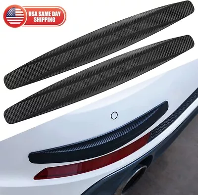 2PCS Car Front Rear Bumper Guard Protector Anti-collision Strip Sticker Black • $12.99