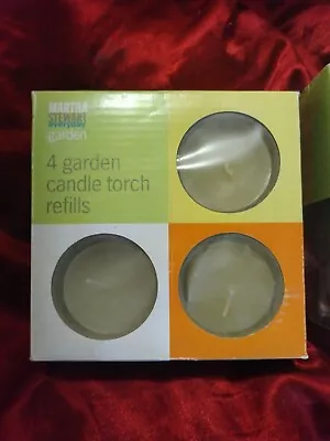 Martha Stewart Every Day Garden 4 Garden Candle Torch Refills Lot Of 2 • £13.27