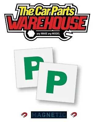 2 X P Plate Magnetic Exterior Car New Pair Learner Plates Secure & Safe • £2.49