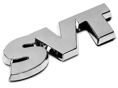 Silver SVT Auto Car Side Rear Trunk Logo Emblem Decal Badge Sticker Ford Mustang • $14.99