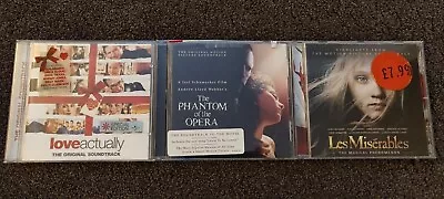 £5.50 • Buy Soundtrack CD Bundle Love Actually Phantom Of The Opera Les Miserables 