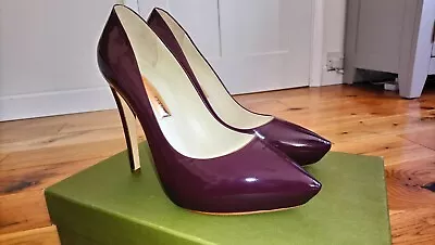 £90 • Buy Rupert Sanderson Patent Leather Killer Heels Size EU 40 UK 6.5