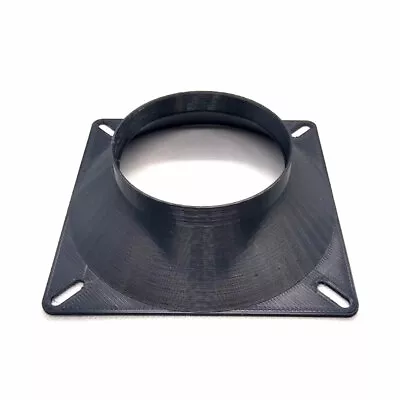 £7.99 • Buy 120mm To 75mm Fan Duct Adaptor Shroud For Flexible Ducting BLACK