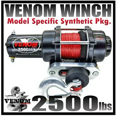 2500lb Venom Atv Winch Kit Polaris Gen 4 96-08 2500 Lb Rt • $214.99