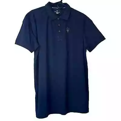 Maserati Blue Cotton Blend Men's Polo Size L • $45