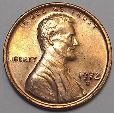 1972-S Gem Mint State Lincoln Cent • $2.25