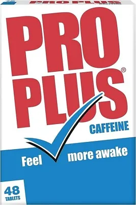 Pro Plus Caffeine 48 Tablets - Feel More Awake - Caffeine Tablets - Sugar Free U • £5.33