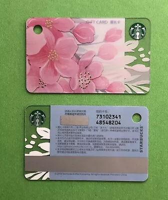 CS1915 2019 China Starbucks Coffee Cherry Blossom MSR Mini Card Mint 1pc • $9.99