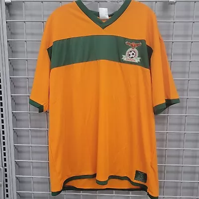 Zambia Football Jersey Sz 2XL Men's Orange Soccer Official Product Kit Shirt XXL • $49.99