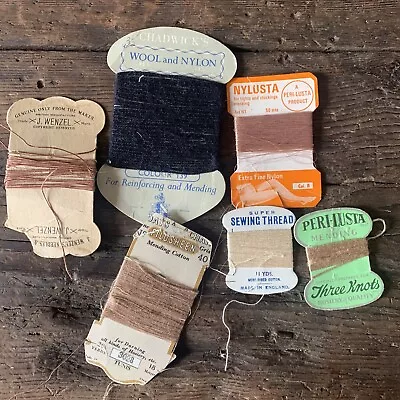 Vintage Chadwicks Etc Thread Bundle Wool & Nylon Cotton Darning. Mixed • £7.50