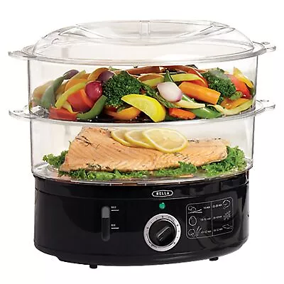 Electric Food Steamer Cooker Healthy Vegetable Steaming Pot Stackable Baskets • $35.42