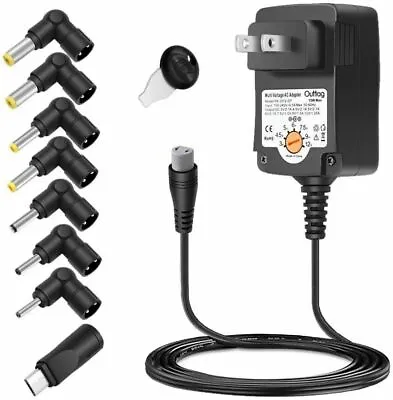 $13.95 • Buy Power Supply Wall Charger AC Adapter 15W With 8 DC Plugs Multi Voltage 3V - 12V
