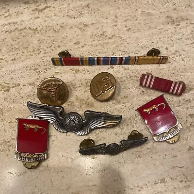 Military Lot Of Metal Buttonspinsbadges • $48