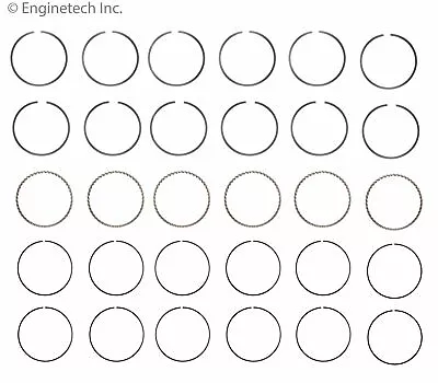 Piston Ring Set For Select 07-17 Ford Lincoln Mazda Mercury Models S92516-STD • $76.99