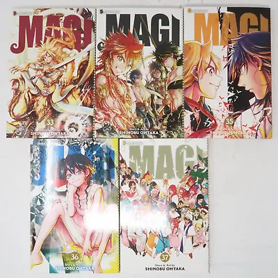 Magi The Labyrinth Of Magic Vol 33-37 English Manga By Shinobu Ohtaka • $29.13