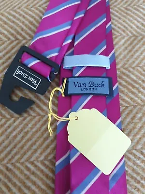 BNWT Van Buck Silk Tie 7.5cm • £20