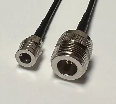 RG174 QMA Male To N Female Coaxial 50 Ohm Cable Pick Length USA Fast Shipping • $10.98
