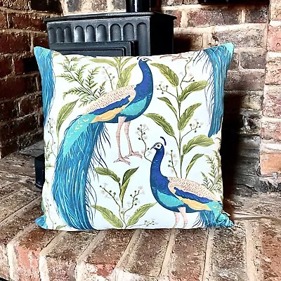 £9 • Buy 910. Large Peacock 100% Cotton Cushion Cover