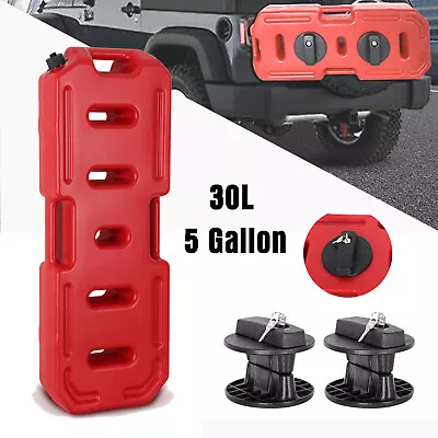 30L 8 Gallon Gas Container Backup Fuel Can Pack Tank + 2PC Lock For Jeep SUV ATV • $145.99