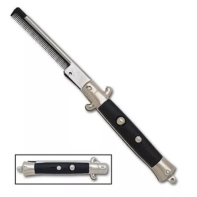 $14.88 • Buy FUNNY Push Button Pocket Comb Fake Switch Blade Folding Knife Joke Prank Toy