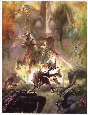 The Legend Of Zelda Twilight Princess GameCube Wii Art Print Poster 13  X 18  • £19.25