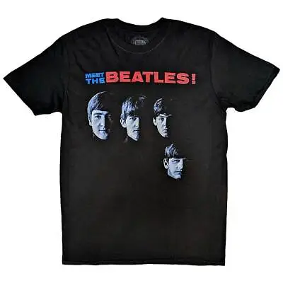 The Beatles Meet The Beatles T-Shirt Black New • $21.82