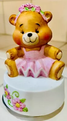 VNTG San Francisco Music Box Co. Moveable & Musical Teddy Bear Ballerina • $23.50