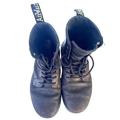 Doc Dr Martens Air Wait Brown Leather Boot Lace Unisex Size 9 US M - 10 US L • $32.50