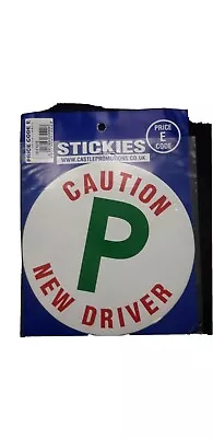 Castle Caution New Driver Advice Sticker Vinyl Self Adhesive P Plate Car Decal • £0.99